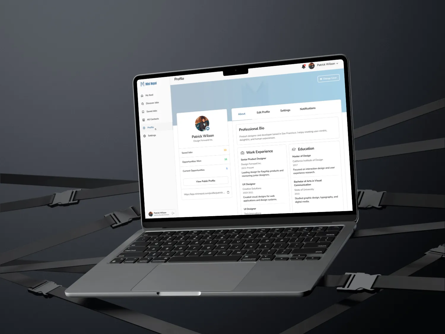User Profile Page UI Design